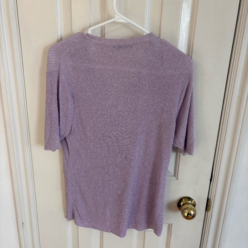 Vintage glitter purple ribbed cardigan 90s * accepting offers